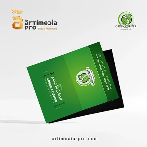 green-corner-menu-card