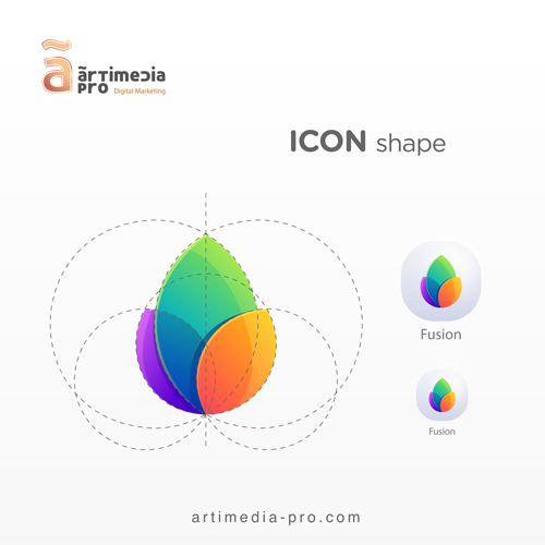 Fusion Company Group logo, Icon shape | artiMedia Pro