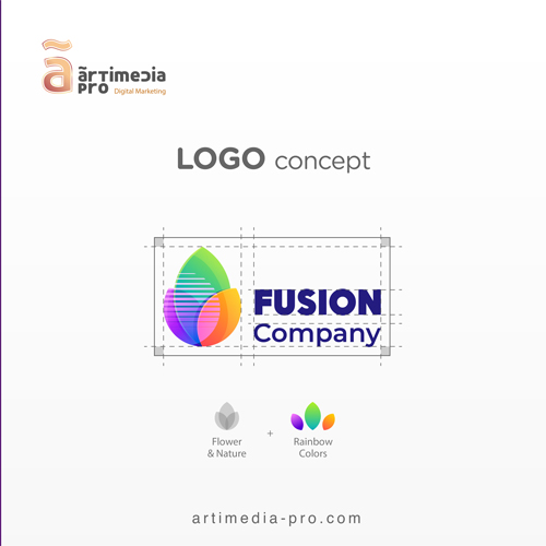 Fusion Company Group logo concept