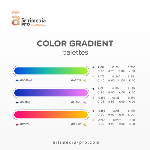 Fusion Company Color Palettes | artiMedia Pro